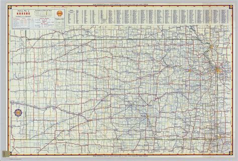 Shell Highway Map Of Kansas David Rumsey Historical Map Collection