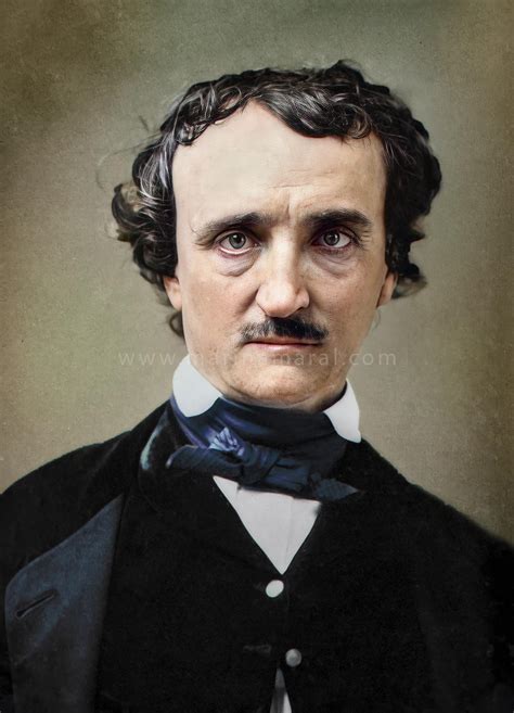 Edgar Allan Poe 1840s Colorizedhistory