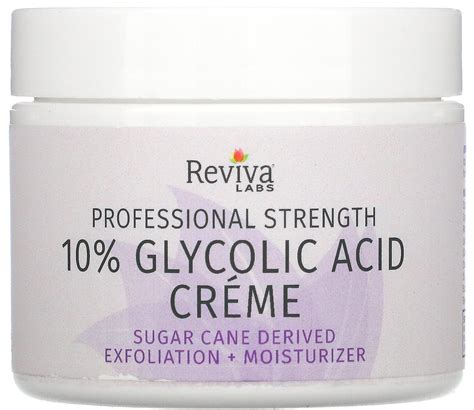 Reviva Labs 10 Glycolic Acid Creme Ingredients Explained