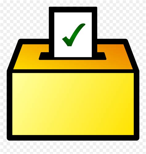 Clip Art Black And White Box Svg Ballot Voting Ballot Png Clipart