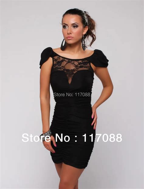 4 Color Promotion Ml17787 Free Shipping Black Sexy Lace Mini Dress