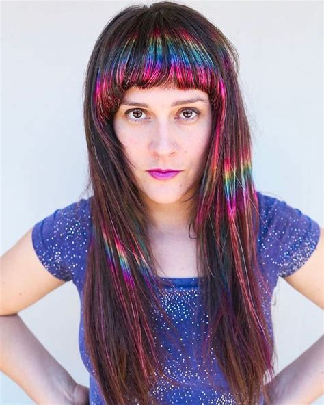 This Rainbow Highlight Hair Trend Is Totally Worth The Upkeep Trendy