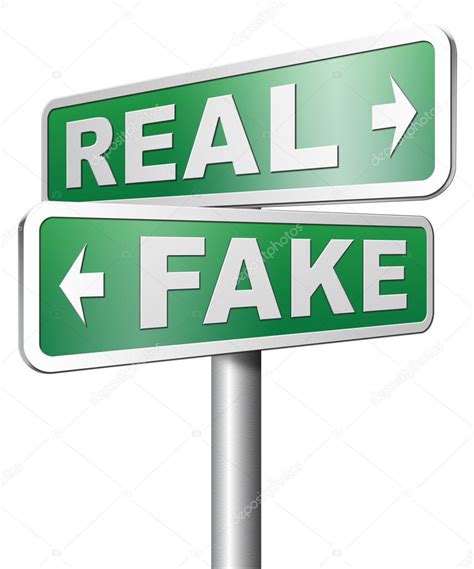 Fake Versus Real Sign Stock Photo By ©kikkerdirk 73976737