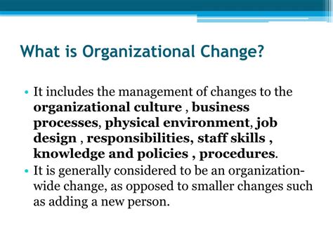 What Is Organizational Change Definition And Examples