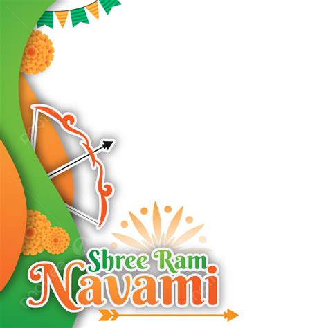 Shree Ram Vector Hd Png Images Shree Ram Navami Border With Paper