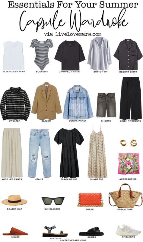 Summer Capsule Wardrobe Essentials Livelovesara