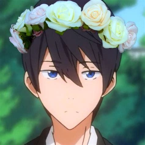 30 Anime Boy With Flower Crown