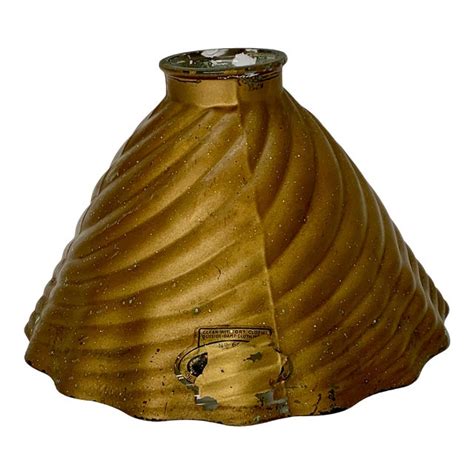 In need of a mercury windshield? 1920s Gold Exterior Mercury Glass Shade for Pendant ...