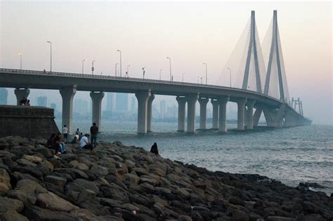 Bandra Worli Sea Link Suspension Bridge In Mumbai India Image Free