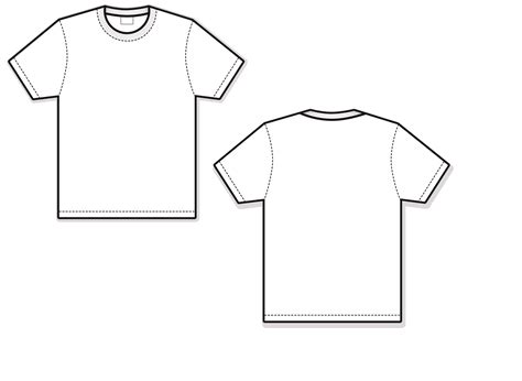 T Shirt Front And Back Coloring Pages
