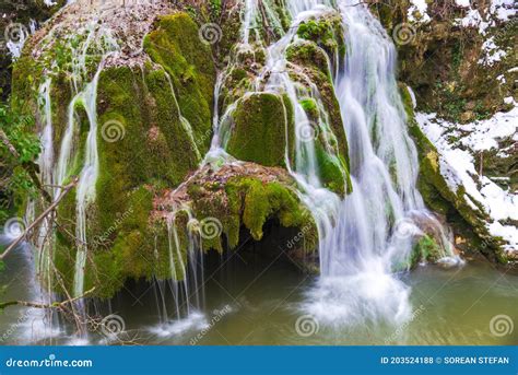 One Of The Most Beautiful Waterfall In The World Bigar Waterfall Stock