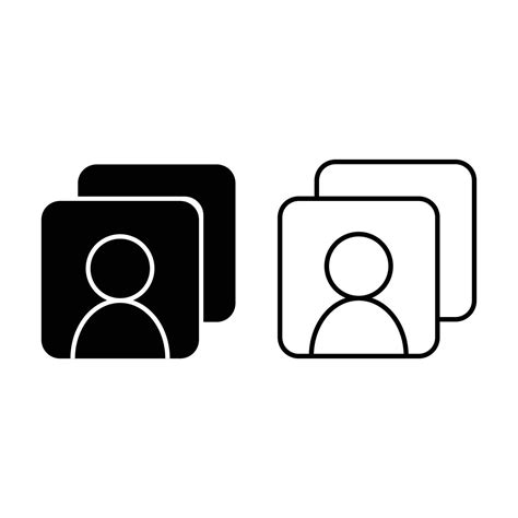 Accounts Icon Isolated On White Background Profile Symbol Modern