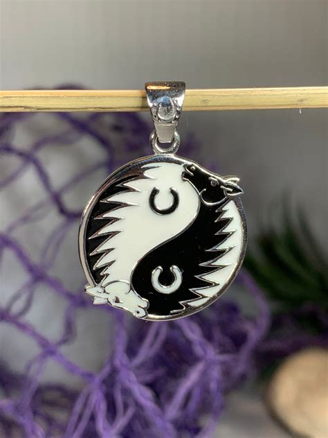 Yin Yang Necklace Celtic Jewelry Horse Jewelry Yoga Jewelry Animal