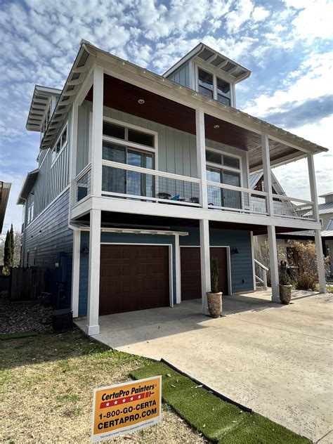 Multi-Story Home Repainted