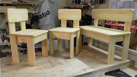 Diy Child Chair And Child Bench Woodworking For Beginners Youtube