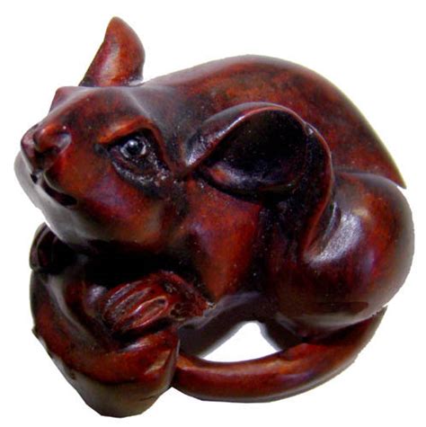 Chinese Wood Carving Zodiac Symbol Rat Chinese Zodiac Animals