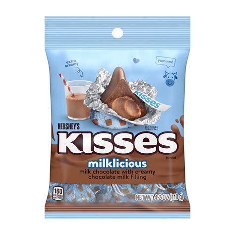 Hershey S Kisses Milklicious Milk Chocolate Candy Bag Oz Walmart Com