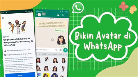 Cara Membuat Avatar Whatsapp Untuk Foto Profil Dan Stiker Chat Youtube