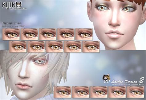 3d Lashes Version2 For Skin Detail Experimental At Kijiko Sims 4