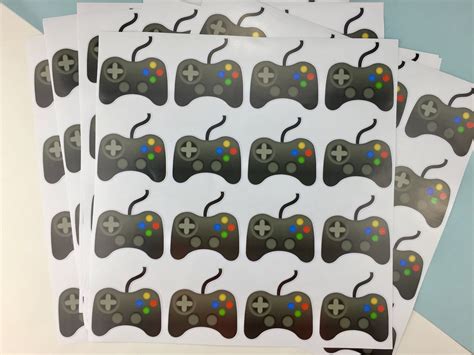Video Game Controller Stickers Printed In High Resolution On Etsy