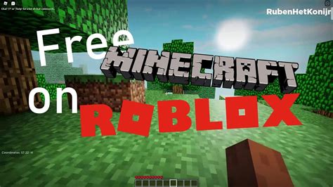 Free Minecraft On Roblox Youtube