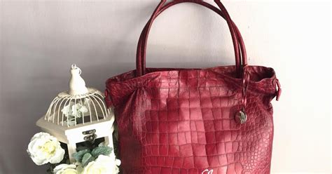 I Want Vintage Vintage Designer Handbags Furla Croc Embossed Leather