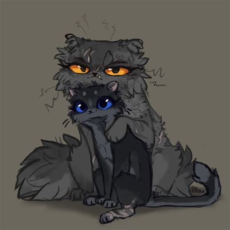 Yellowfang And Cinderpaw By Graypillow On