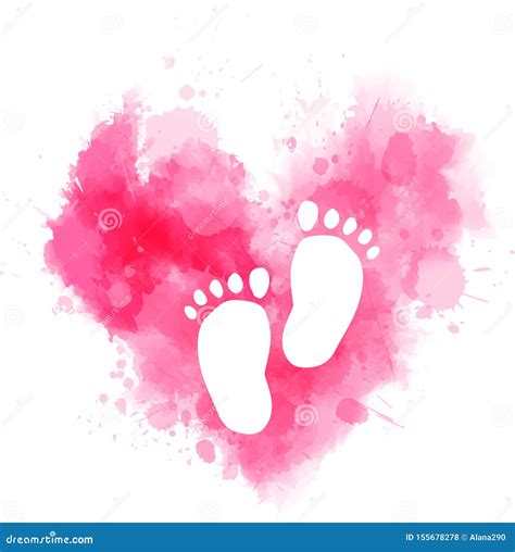 Pink Baby Footprint Clipart Pink Baby Feet Clipart Free Transparent Png