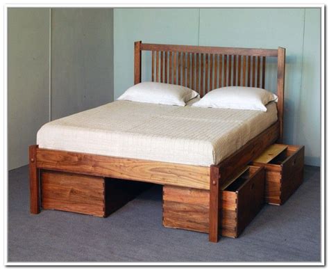 I would have liked to see diagrams for a better understanding of the components needed for this bed frame, but it is still a great project either way. DIY Queen Storage Bed Frame | Best Storage Ideas Website ...