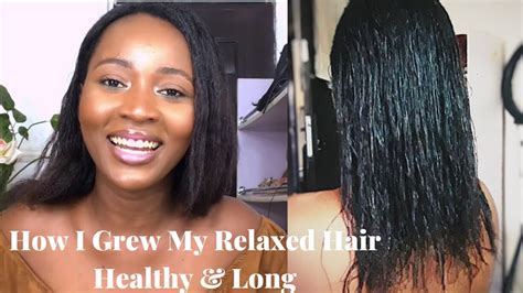 How To Grow Relaxed Hair Healthy And Long In 2020 Youtube