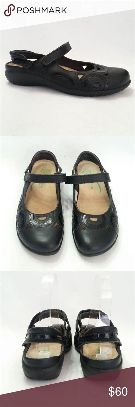 Naot Mary Janes Size 38/US 7 Black Leather Comfort | Black leather ...