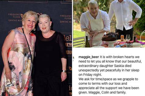 Maggie Beers Announces Death Of Daughter Saskia New Idea Magazine