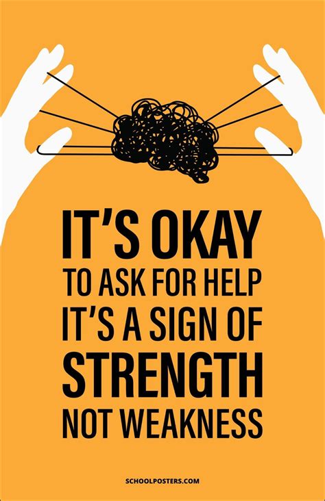 Its Okay To Ask For Help Poster Llc