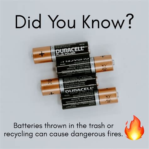 Batteries Can Cause Dangerous Fires In The Trash Or Recycling