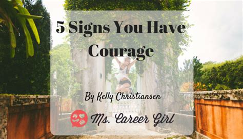 5 Signs You Have Courage
