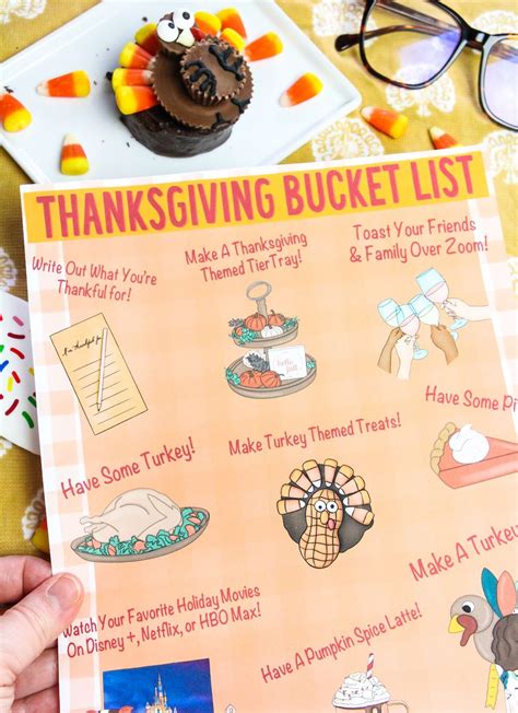 Free Printable Thanksgiving Bucket List ⋆ Brite And Bubbly