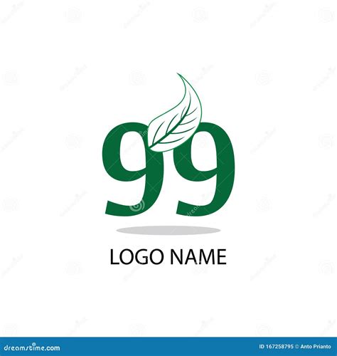 99 Number Logo Symbol Design Illustration Stock Vector Illustration