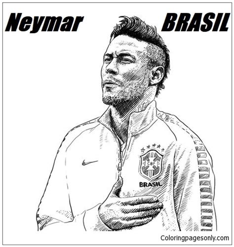 In case you don\'t find what you are looking for, use the top search. Neymar-image 17 Coloring Pages - Soccer Players Coloring ...