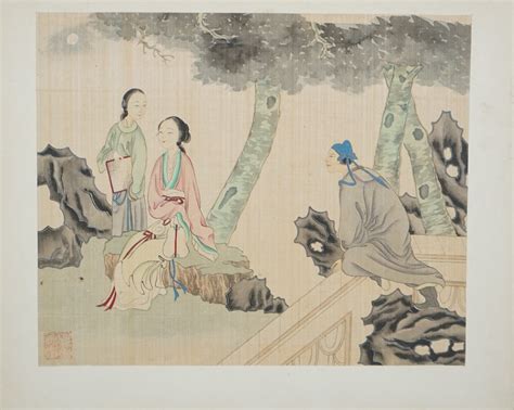 Ten Chinese Erotic Subject Paintings 19th Century Ink And Colour On
