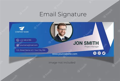 Premium Vector Email Signature Template And Company Email Signature