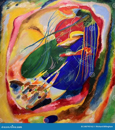 Imagen De Kandinsky Con Tres Puntos No 196 1914 Fotografía Editorial