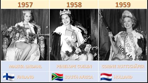 Miss World All Time Winner 1951 2019 Beauty Pageant 选美活动 Youtube