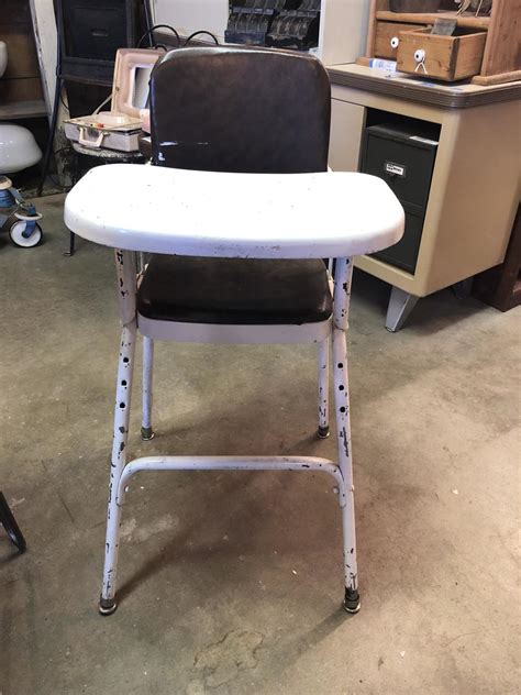Vintage Metal High Chair Earthwise Architectual Salvage Tacoma