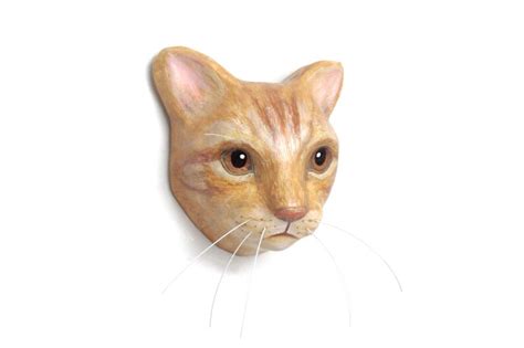 Custom Cat Portrait Art Sculpture Faux Taxidermy Wall Mask Etsy