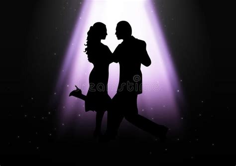 Dancing Couple Stock Illustration Of A Couple Dancing Under The Light