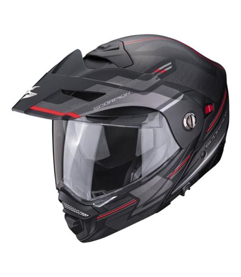 Scorpion Adx 2 Flip Front Helmet Carrera Red Webbs
