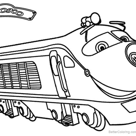 Chuggington Coloring Pages Brewster Train Wilson Koko Speedy - Free