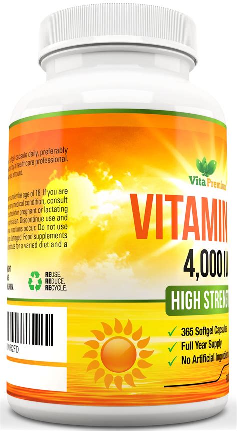 The mykind d3 chewable accommodates natural and vegan licensed vitamin d from lichen. Vitamin D 4,000 IU, Maximum Strength Vitamin D3 Supplement ...