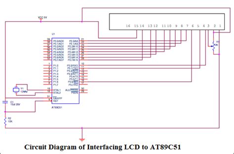 How To Interface 16x2 Lcd With 8051 Microcontroller Eeweb