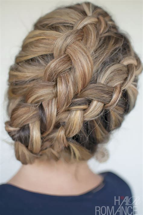 Double Dutch Diagonal Braids Romantic Braided Updo For Wedding Hairstyles Weekly